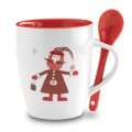 CLAUS - Tazza con cucchiaino integrato