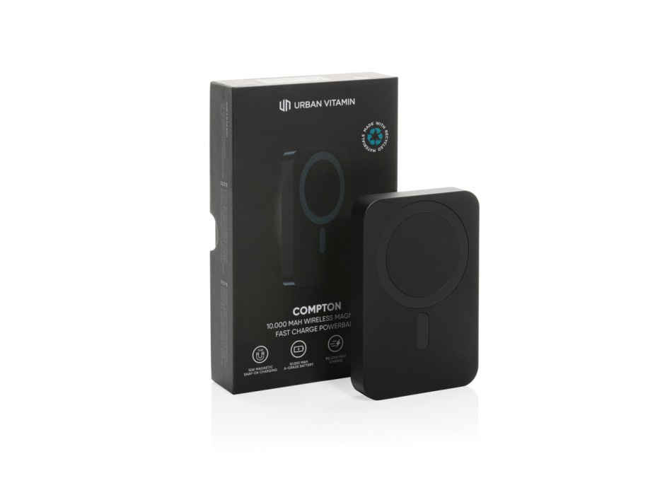 Compton RCS plastica riciclata/alluminio 10.000mAh powerbank FullGadgets.com