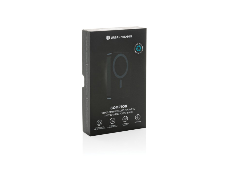 Compton RCS plastica riciclata/alluminio 10.000mAh powerbank FullGadgets.com