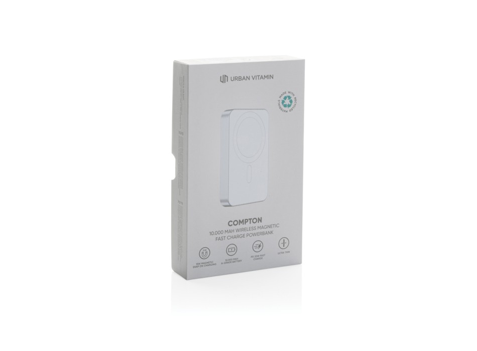 Compton RCS plastica riciclata/alluminio 10.000mAh powerbank FullGadgets.com