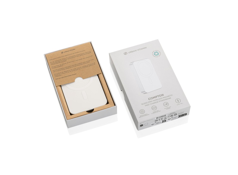 Compton RCS plastica riciclata/alluminio 10.000mAh powerbank FullGadgets.com