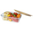 Contenitore per pranzo Roby di vetro con coperchio in bambù FullGadgets.com