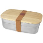 Contenitore per pranzo Tite in acciaio inossidabile con coperchio in bambù FullGadgets.com