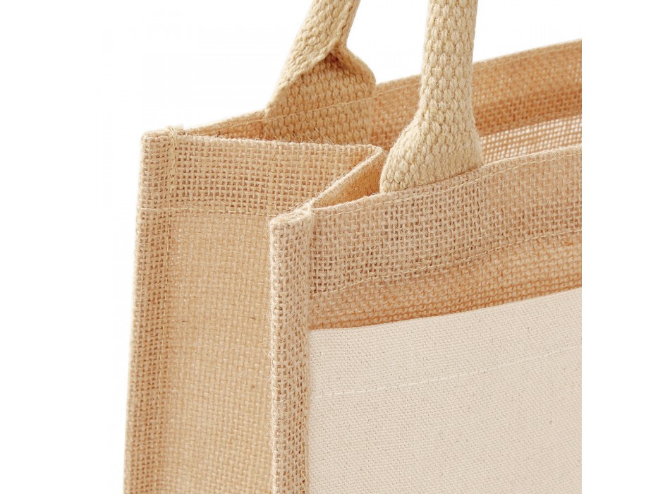 Cot Pocket Jute Midi Tote100%C FullGadgets.com