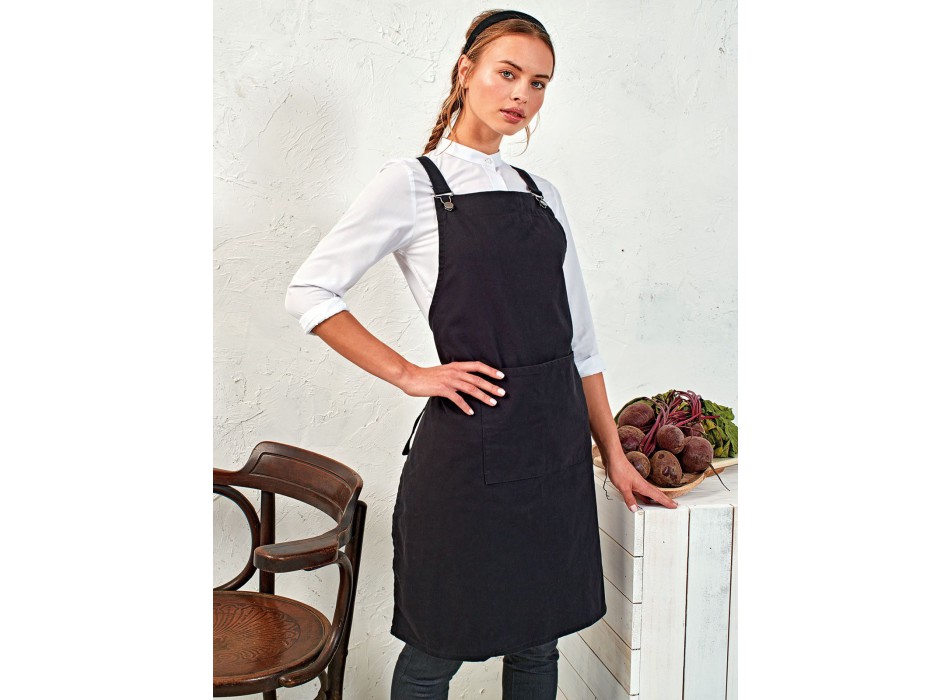 Cross Back "Barista" Bib Apron FullGadgets.com