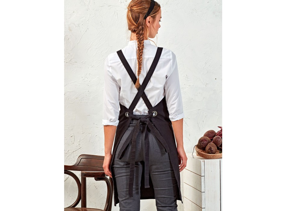 Cross Back "Barista" Bib Apron FullGadgets.com