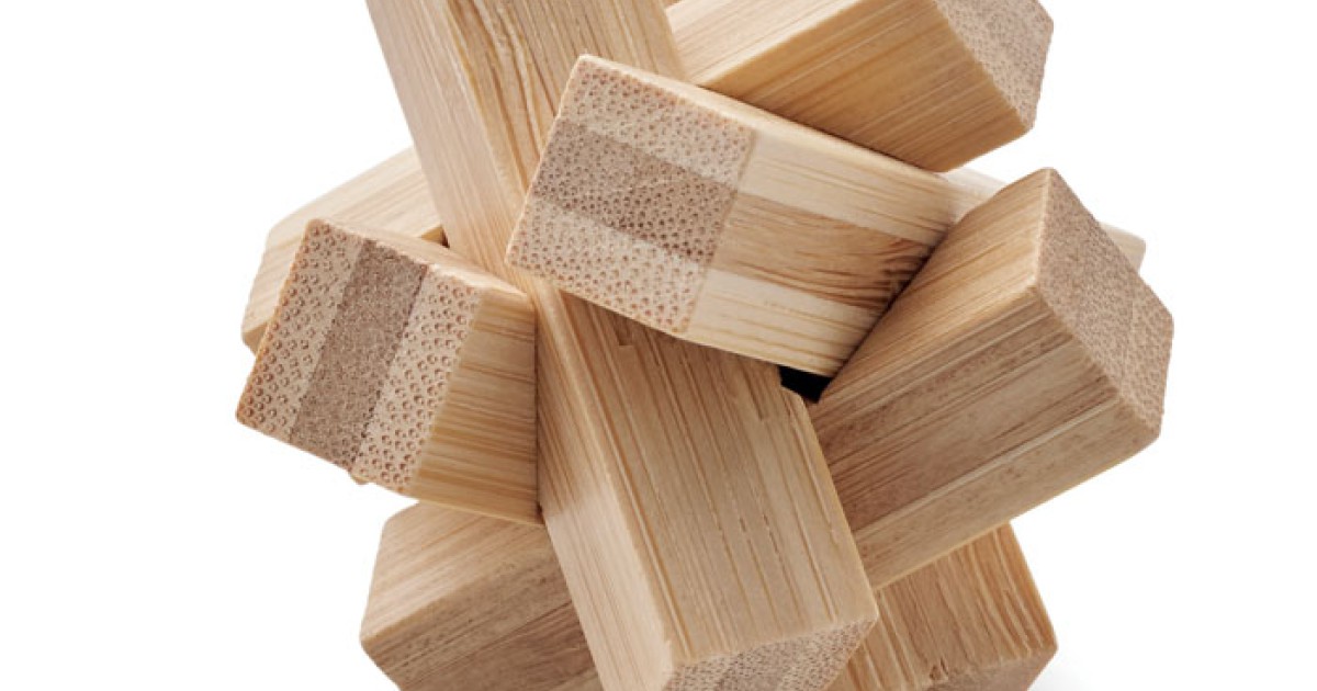CUBENATS - Puzzle rompicapo in bambù - Giochi da tavolo 