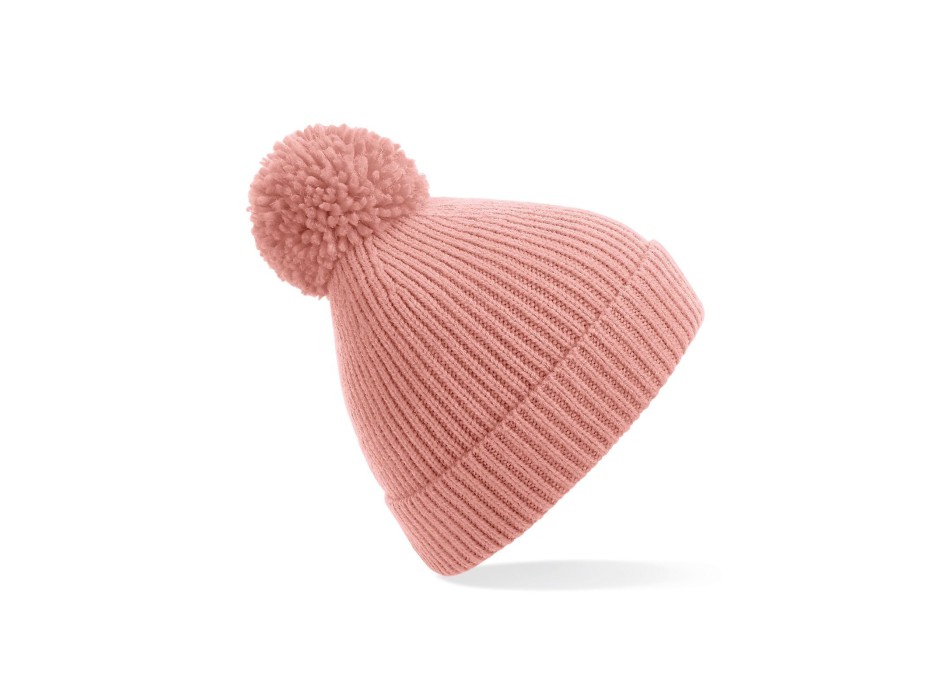 Engineered Knit Ribbed Pom Pom Beanie FullGadgets.com