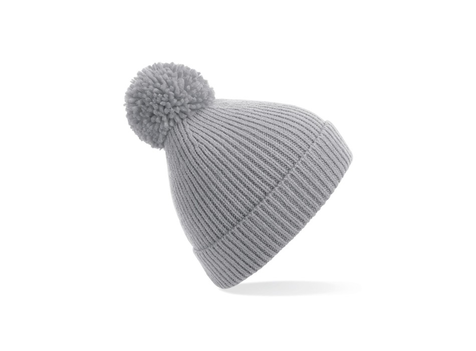 Engineered Knit Ribbed Pom Pom Beanie FullGadgets.com