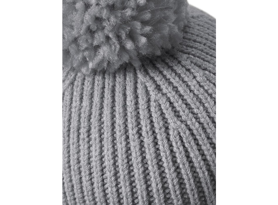 Engineered Knit Ribbed Pom Pom Beanie FullGadgets.com