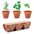 Set Vasi Personalizzabili In Terracotta Con Erbe - Flowerpot