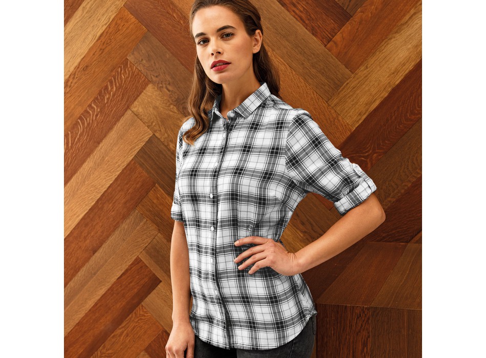 Ginmill Check -Ladies' Shirt 1 FullGadgets.com