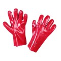 GUANTO PVC ROSSO CM.27