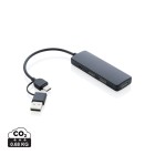 Hub USB RCS in plastica riciclata con doppio ingresso FullGadgets.com