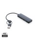 Hub USB RCS in plastica riciclata con doppio ingresso FullGadgets.com