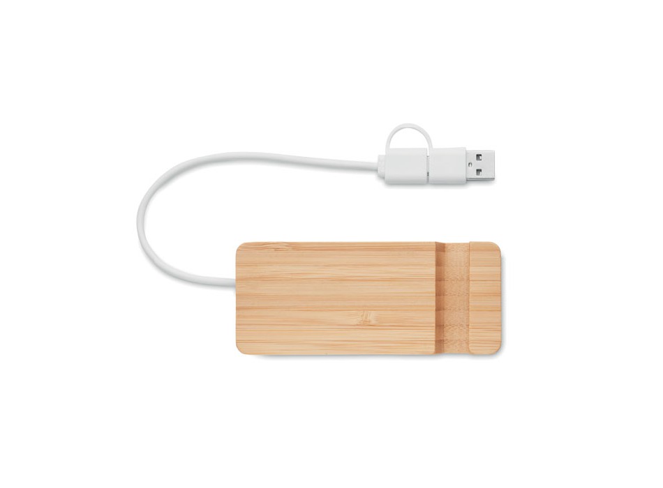 HUBSTAND - Hub USB a 4 porte in bamboo FullGadgets.com