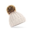 Infant Fur Pom Pom Chunky Beanie FullGadgets.com