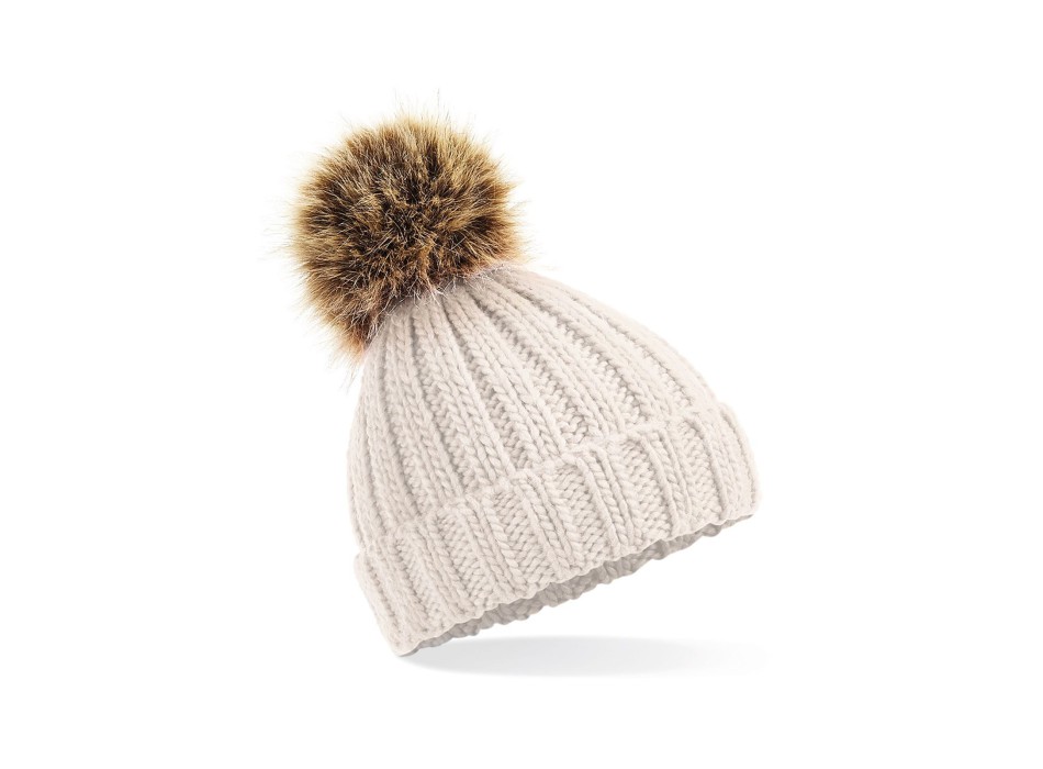 Infant Fur Pom Pom Chunky Beanie FullGadgets.com