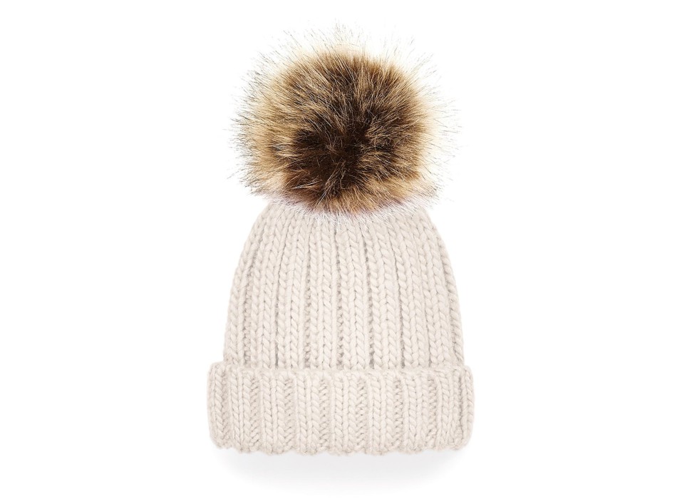 Infant Fur Pom Pom Chunky Beanie FullGadgets.com