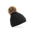 Infant Fur Pom Pom Chunky Beanie FullGadgets.com