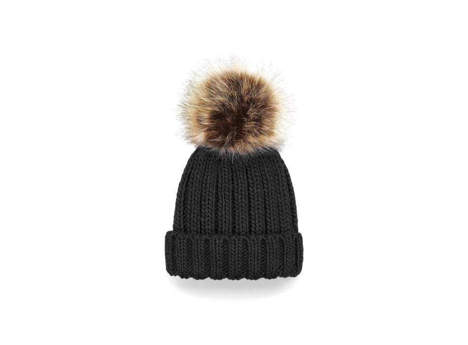 Infant Fur Pom Pom Chunky Beanie FullGadgets.com