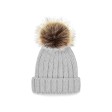 Junior Fur Pom Pom Chunky Beanie FullGadgets.com