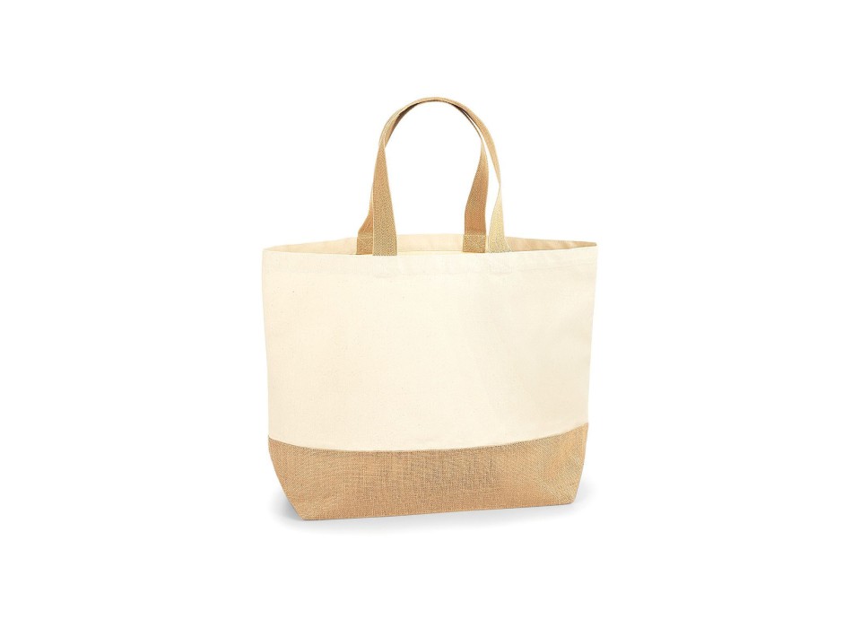 Jute Base Canvas Tote XL FullGadgets.com