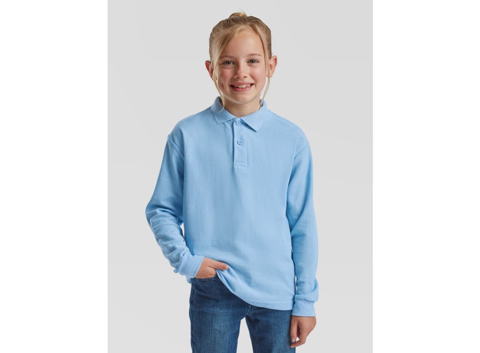 Kids 65/35 Long Sleeve Polo FullGadgets.com