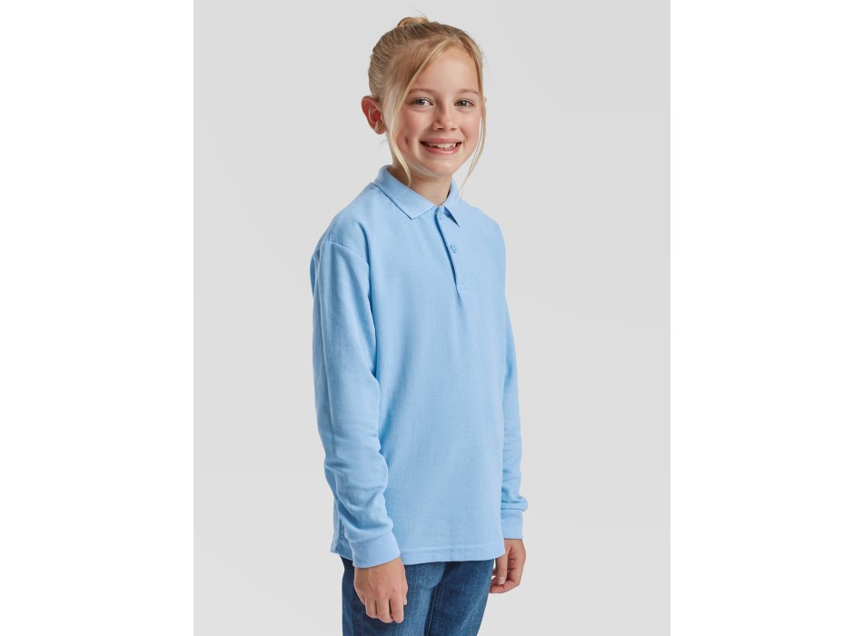 Kids 65/35 Long Sleeve Polo FullGadgets.com