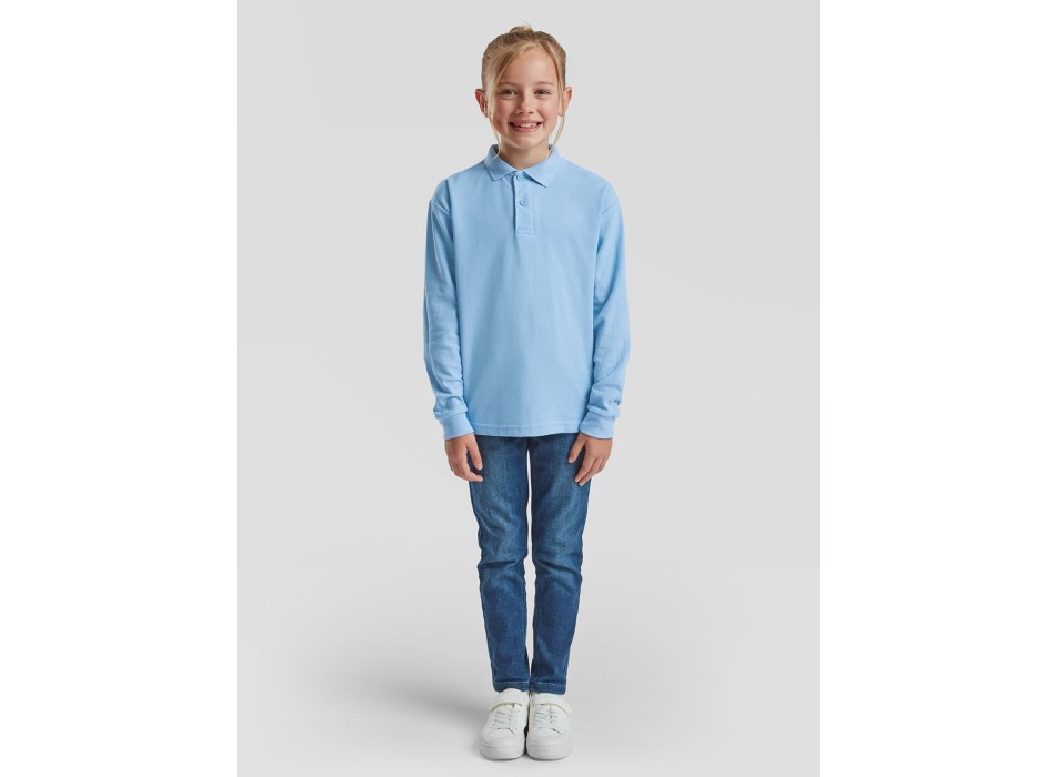 Kids 65/35 Long Sleeve Polo FullGadgets.com