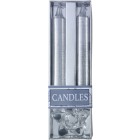 Kit candele glitterate natalizie, supporto di vetro Alexia FullGadgets.com