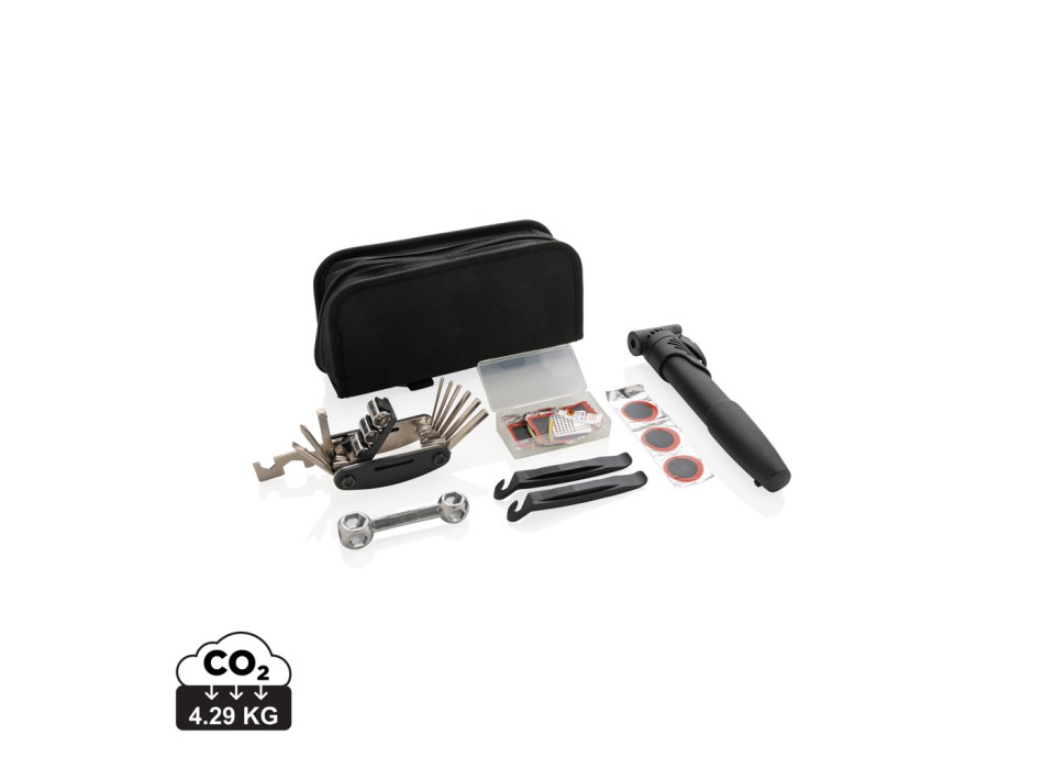 Kit riparazione per bicicletta 17 pezzi FullGadgets.com