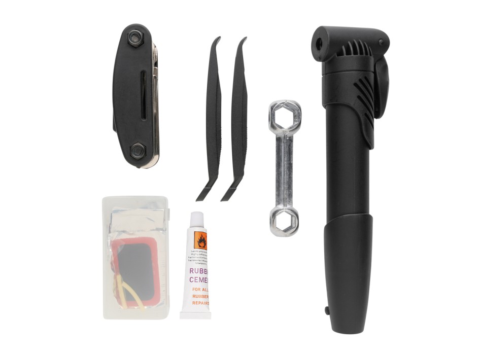 Kit riparazione per bicicletta 17 pezzi FullGadgets.com