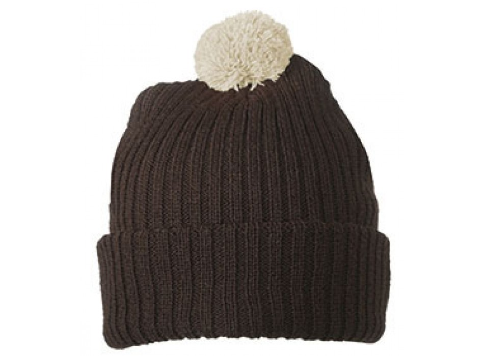 KNITTED POMPON CAP 100%P M&B FullGadgets.com