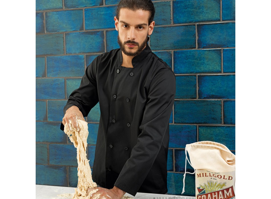 L Sleeve Chef Jacket 65%P 35%C FullGadgets.com