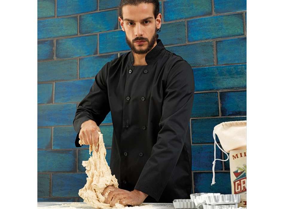 L Sleeve Chef Jacket 65%P 35%C FullGadgets.com