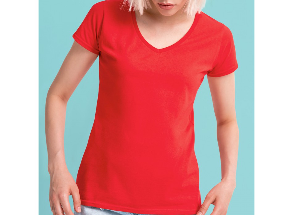 LADIES 150 V-NECK T 100% COT FullGadgets.com