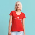 Ladies 150 V-Neck T 100% Cot Personalizzabili |FRUIT OF THE LOOM