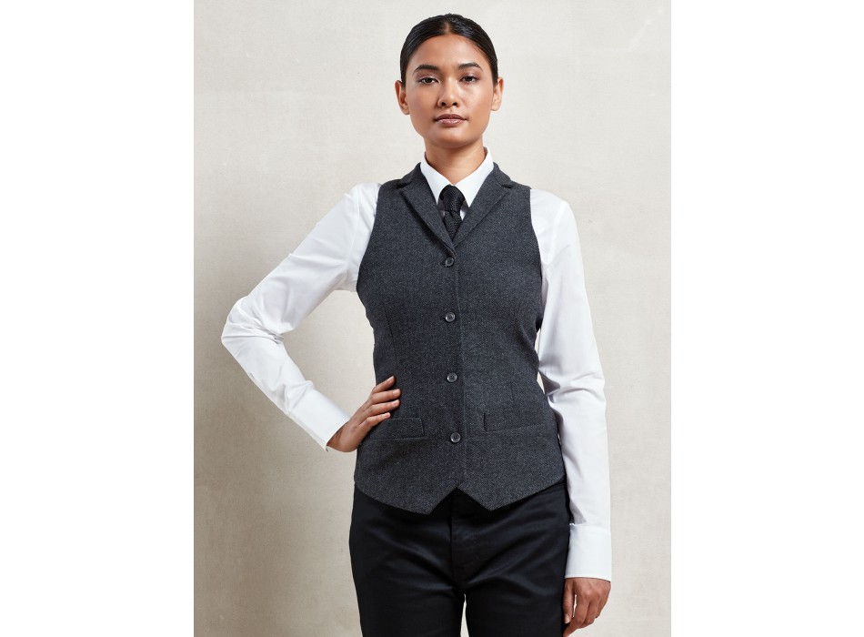 Ladies' Herringbone Waistcoat FullGadgets.com