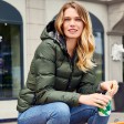 Ladies' Hood Down Jacket100%P FullGadgets.com