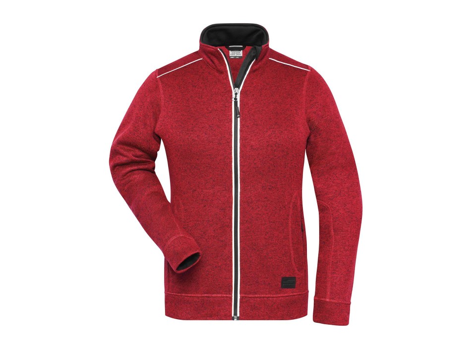 Ladies' Knitted Workwear Fleece Jacket - Solid FullGadgets.com