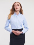 Ladies' Long Sleeve Tailored Herringbone Shirt