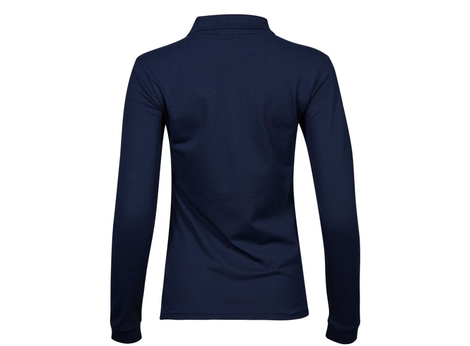 Ladies Luxury Stretch Long Sleeve Polo FullGadgets.com