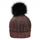 Ladies' Metallic Beanie 100%P FullGadgets.com