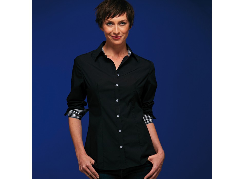 LADIES PLAIN SHIRT M/L 100%C FullGadgets.com