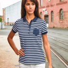 Ladies' Polo Striped 100%OCS FullGadgets.com