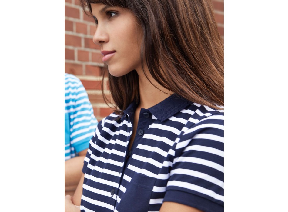 Ladies' Polo Striped FullGadgets.com