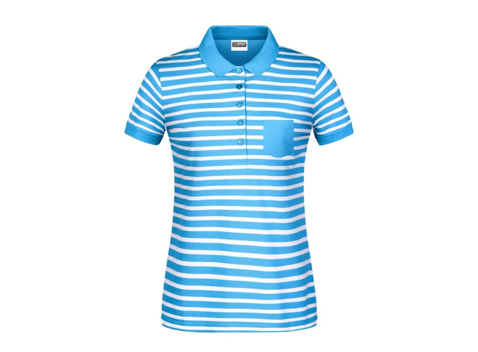 Ladies' Polo Striped FullGadgets.com