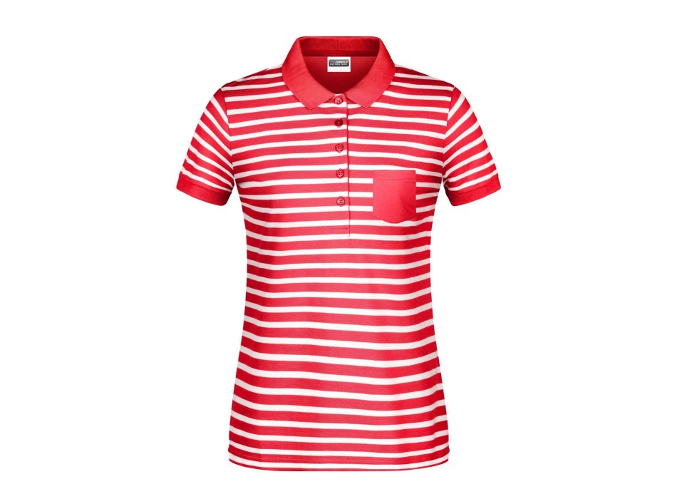 Ladies' Polo Striped FullGadgets.com