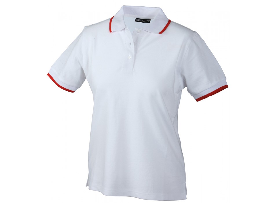 LADIES POLO TIPPING 100%C J&N FullGadgets.com